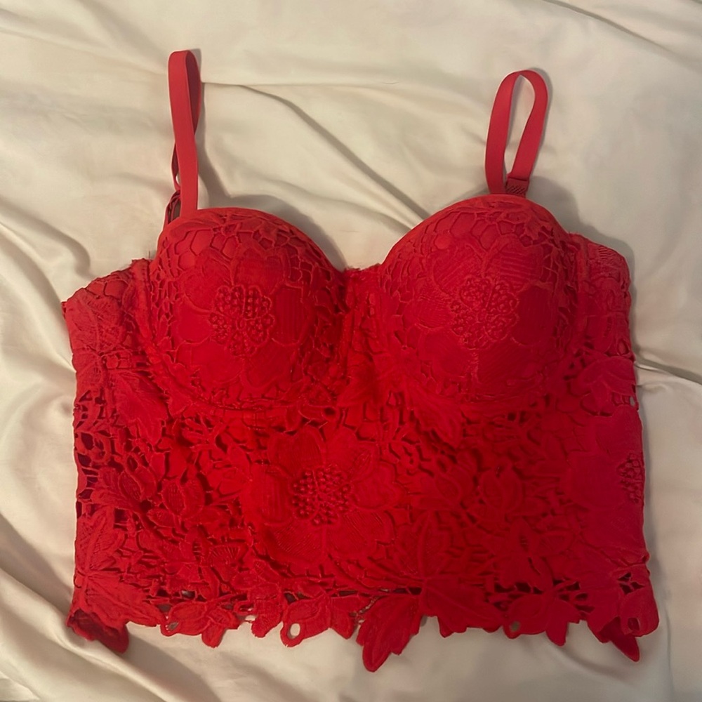 Lace corset top